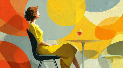 Self-love, a date with yourself over wine.