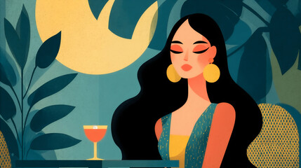 Self-love, a date with yourself over wine.