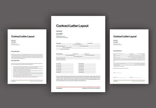 Contract Letter Layout