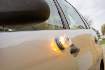 V16 emergency light beacon providing roadside safety and preventing car accidents