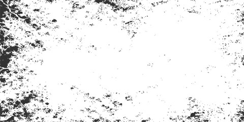 Obraz premium Abstract grunge background featuring a black ink splat with watercolor texture and spray paint splatter on a dirty paper design illustration