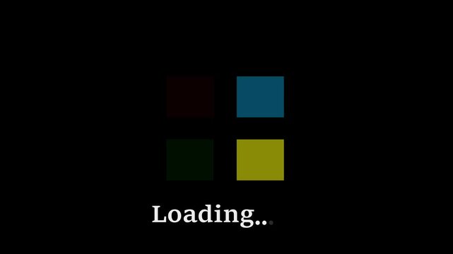Computer System Loading Screen Animation Background,Computer system loading screen animation background with smooth digital progress movement.data processing, system initialization,4k video