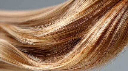 Fototapeta premium Long blonde hair with a lot of texture and volume