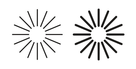 Obraz premium Loading icons illustration, editable stroke, flat design style isolated on white