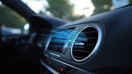 Car Air Conditioner Blowing Cold Air