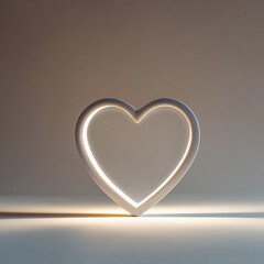 Dise&ntilde;o en 3d de un coraz&oacute;n.