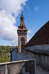 Detail of the castle of Rocamadour in France