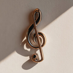 Dise&ntilde;o en 3d de una nota musical.