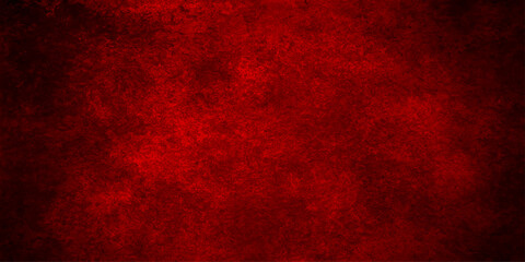 A dark red grunge wall texture with a vintage paper pattern and dirty material design makes a textured backdrop for Christmas card art or old wallpaper decoration © Creative Lis
