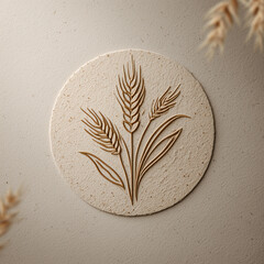 Imagen 3d de un s&iacute;mbolo de una hojas.