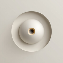 Imagen minimalista de un objeto de decoraci&oacute;n.