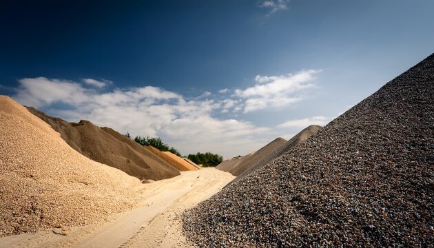 Kies Sand Splitt Gesteinskornung Rohstoffe