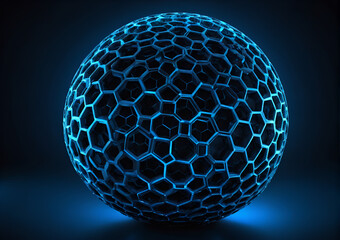 abstract blue sphere