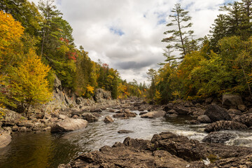 Obraz premium Golden Road, Millinocket, ME
