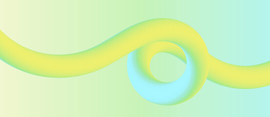 Vibrant Yellow Blue Gradient Wave Design Element