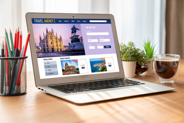 Online travel agency website for modish search and travel planning offers deal and package for...