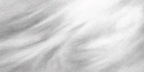 A fresh closeup of white cotton fabric and paper texture reveals a light frozen frost pattern resembling a cold winter snow surface or a gray marble stone backdrop for a nature inspired material  © Creative Lis