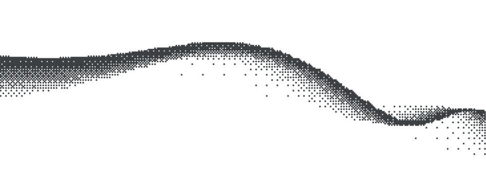 Dither dot with fade and game for pixel or videogame. Bit gradient with arcade and bitmap and dither. Dot fade wallpaper and halftone vector black with bw abstract semitone for dithering horizontal.