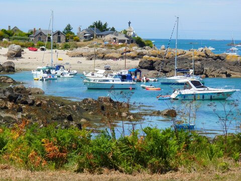 Rivage aux &icirc;les Chausey, France