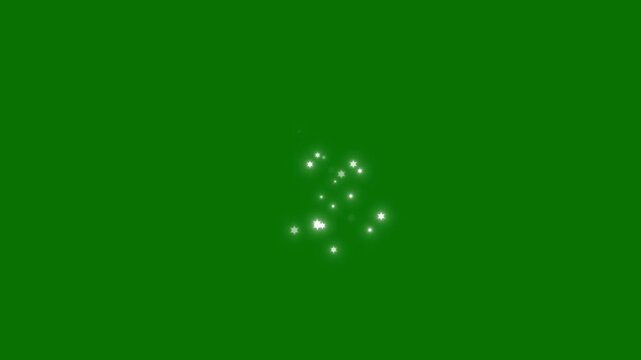 Luxury magic sparkle stars animation on green screen background, glowing white pixie dust trail, twinkling glitter particles burst, elegant starlight transition overlay, cinematic 4K