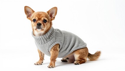 yorkshire terrier on white background