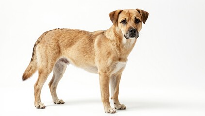 dog on white background