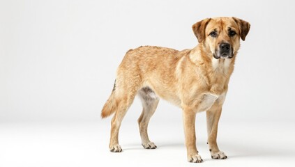 dog on white background