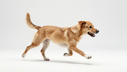 dog on white background