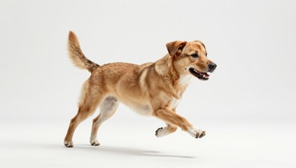 dog on white background