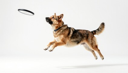 dog on white background