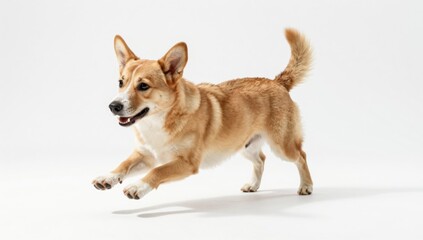 dog on white background