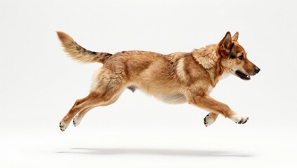 dog on white background