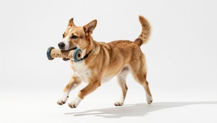 dog on white background
