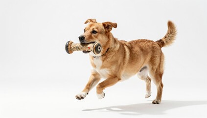 dog on white background