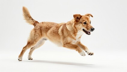 dog on white background