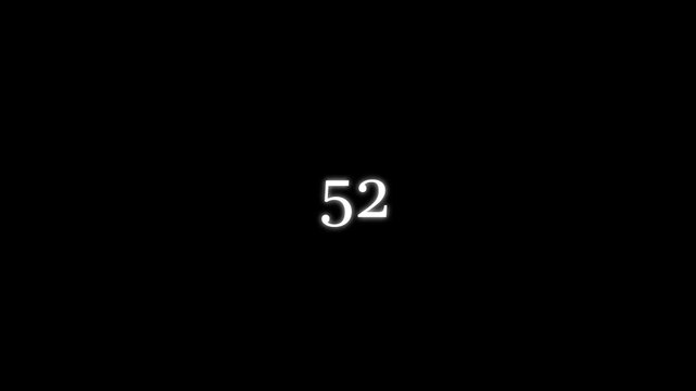 Count up from 0 to 100 on ,number counter loading bar animation of 0 to 100, 100 percent rendering, counting number from 0 to 100 simple counter on a black background. 4k
