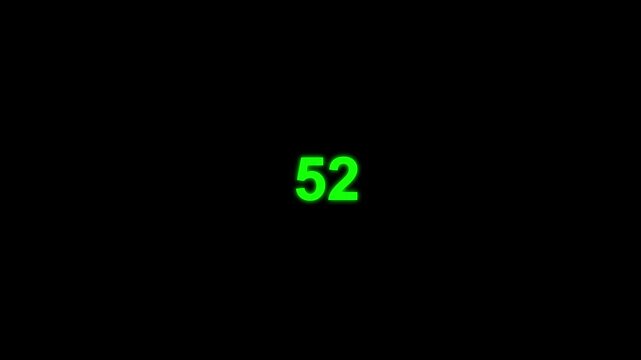 0-100 neon glowing upload completed animation on a black background. count down from 0 to 100 on a black background. 4k