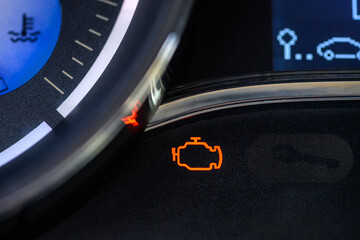 Car check engine indicator light