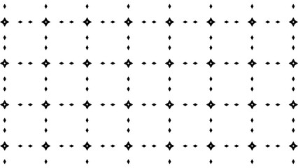 A black and white image of a grid of dots