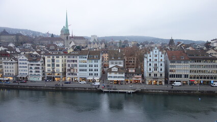 Obraz premium Christmas View in Zurich, Switzerland