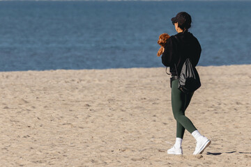People having fun at the beach