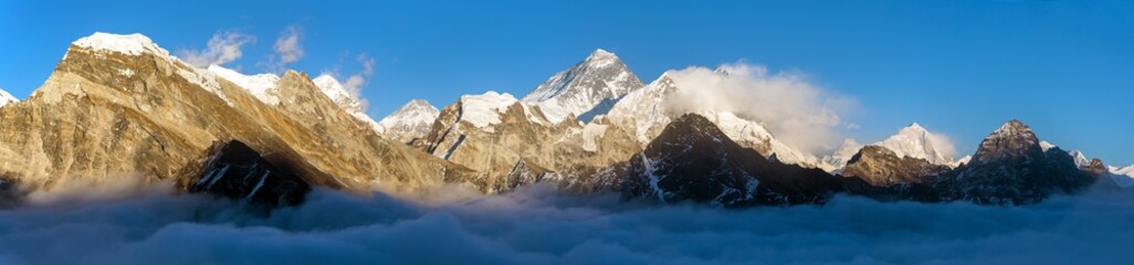 Mount Everest Lhotse Makalu Evening