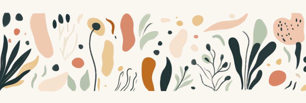 Abstract geometric shapes with a Memphis design and Bauhaus retro twist can be used for web, vintage, and commercial projects, such as banners, posters, and billboards