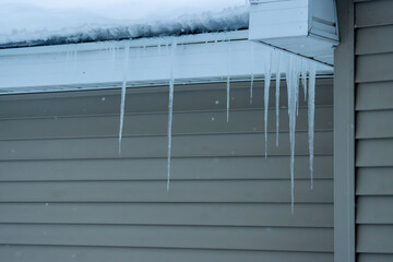 icicles on the roof
