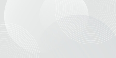 white geometric abstract background overlap layer on bright space with lines effect decoration. modern graphic design element circles style concept .