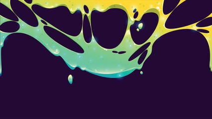 Pink slime dripping, liquid goo or mucus texture