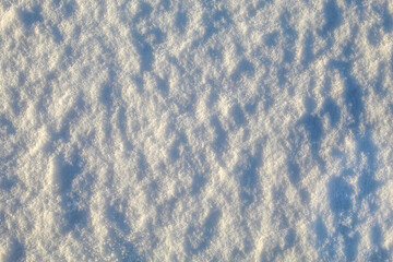 Snow Surface Texture in Winter Sunlight