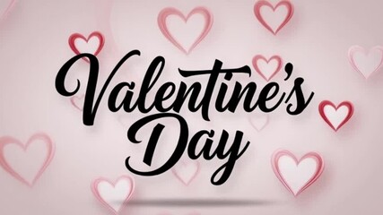 Elegant typography animation with Val text on soft pink background