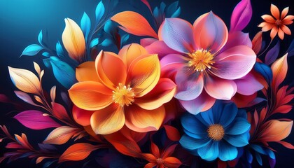 Colorful Floral Art