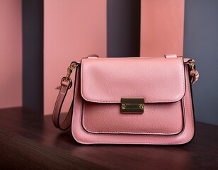 elegant pink leather handbag a stylish accessory